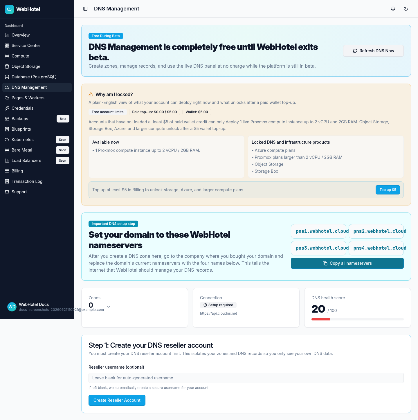 DNS screenshot